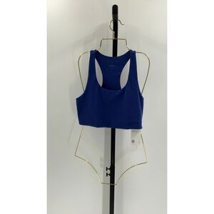 Quince Women’s Ultra Form Scoop Neck Longline Bra Cobalt Star Medium
